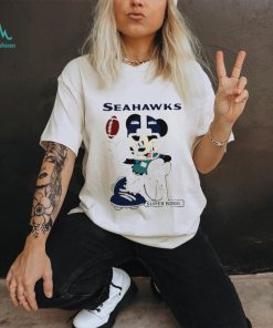 Mickey Mouse player Seattle Seahawks football NFL Super Bowl logo shirt