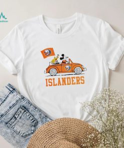 Mickey driving car New York Islanders hockey NHL shirt