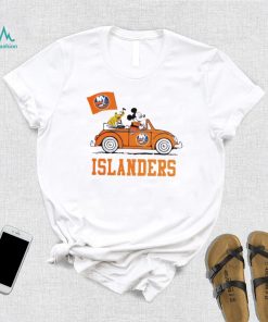 Mickey driving car New York Islanders hockey NHL shirt