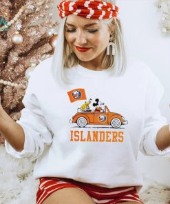 Mickey driving car New York Islanders hockey NHL shirt