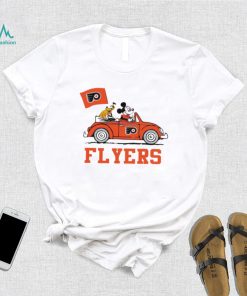 Mickey driving car Philadelphia Flyers hockey NHL shirt