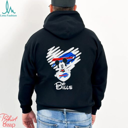 Mickey love Buffalo Bills Valentine Football shirt