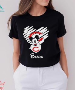 Mickey love Chicago Bears Valentine Football shirt