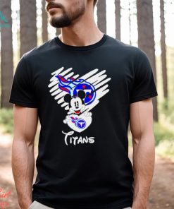 Mickey love Tennessee Titans Valentine Football shirt