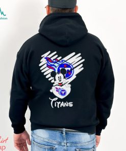 Mickey love Tennessee Titans Valentine Football shirt