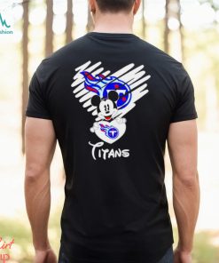Mickey love Tennessee Titans Valentine Football shirt
