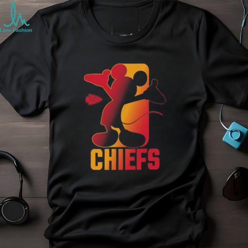 Mickey mouse Kansas city Chiefs toddler disney cross fade shirt