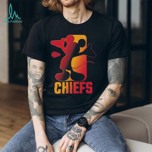 Mickey mouse Kansas city Chiefs toddler disney cross fade shirt