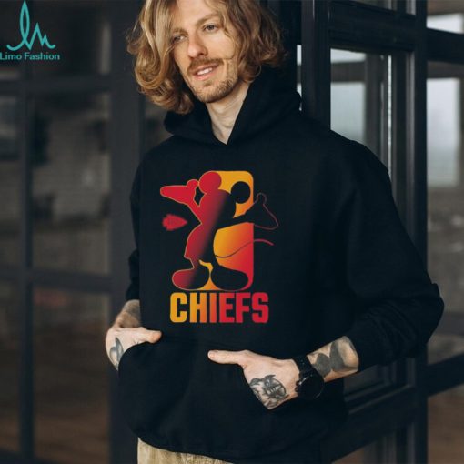Mickey mouse Kansas city Chiefs toddler disney cross fade shirt