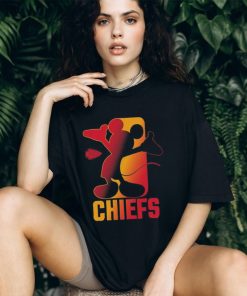 Mickey mouse Kansas city Chiefs toddler disney cross fade shirt