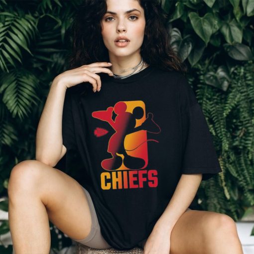 Mickey mouse Kansas city Chiefs toddler disney cross fade shirt