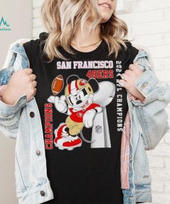 Mickey mouse San Francisco 49ers 2024 NFL Champions shirt