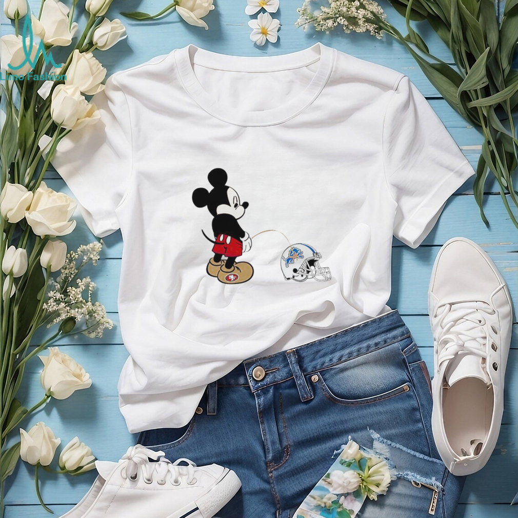Mickey mouse San Francisco 49ers piss on Detroit Lions shirt Mickey mouse San Francisco 49ers piss on Detroit Lions shirt