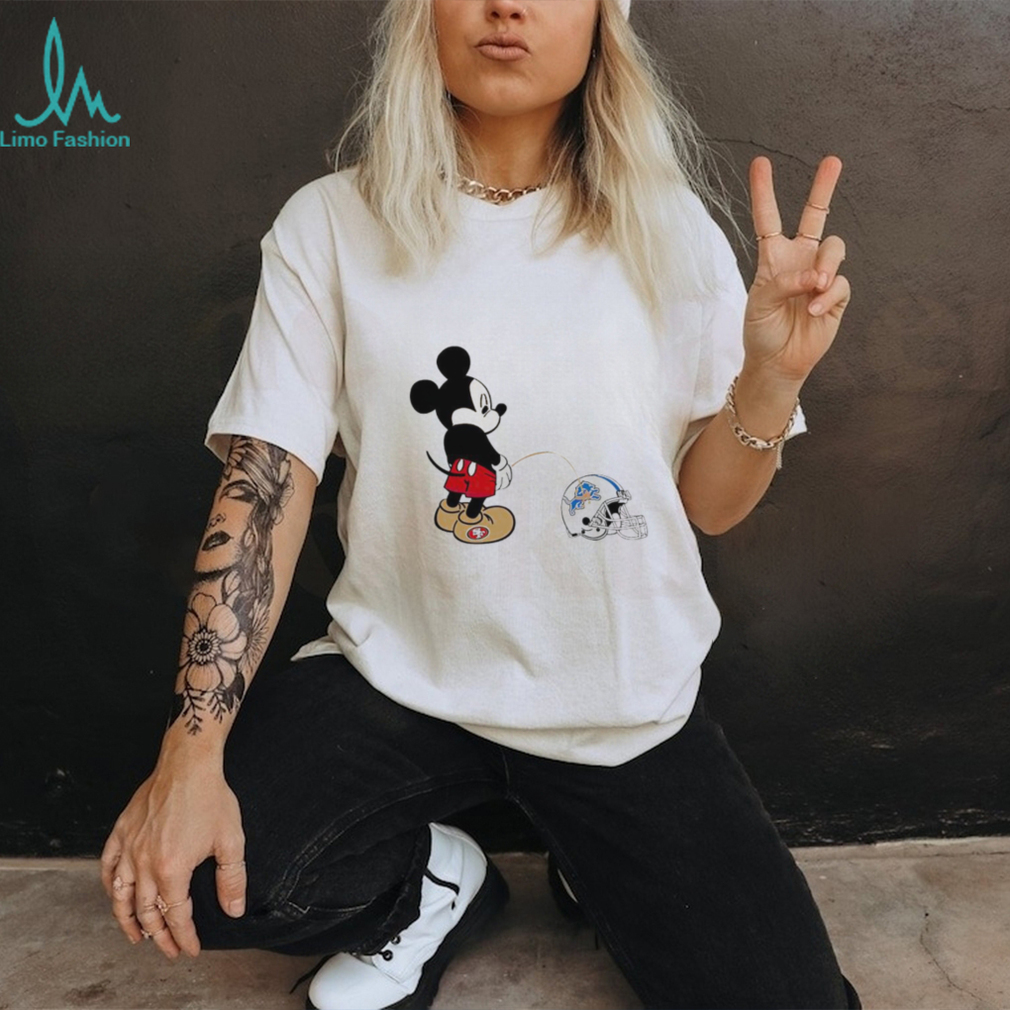 Mickey mouse San Francisco 49ers piss on Detroit Lions shirt Mickey mouse San Francisco 49ers piss on Detroit Lions shirt