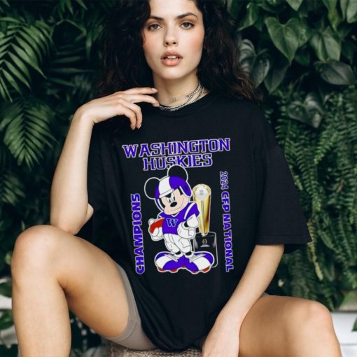 Mickey mouse Washington Huskies 2024 CFP National Champions Shirt