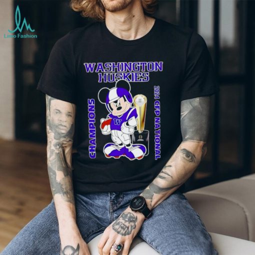 Mickey mouse Washington Huskies 2024 CFP National Champions Shirt