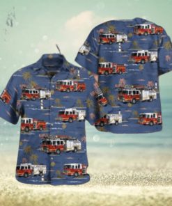 Middle River Baltimore County Maryland Bowleys Quarters Volunteer Fire Department Station 21 Hawaiian Shirt 3D Short Sleeve Shirt