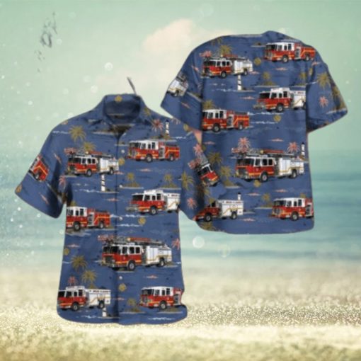 Middle River Baltimore County Maryland Bowleys Quarters Volunteer Fire Department Station 21 Hawaiian Shirt 3D Short Sleeve Shirt