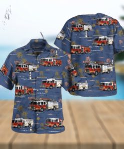 Middle River Baltimore County Maryland Bowleys Quarters Volunteer Fire Department Station 21 Hawaiian Shirt 3D Short Sleeve Shirt