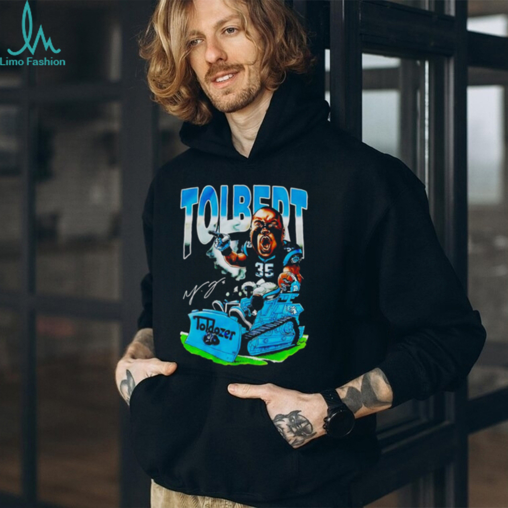 Mike Tolbert player cartoon signature shirt Mike Tolbert player cartoon signature shirt