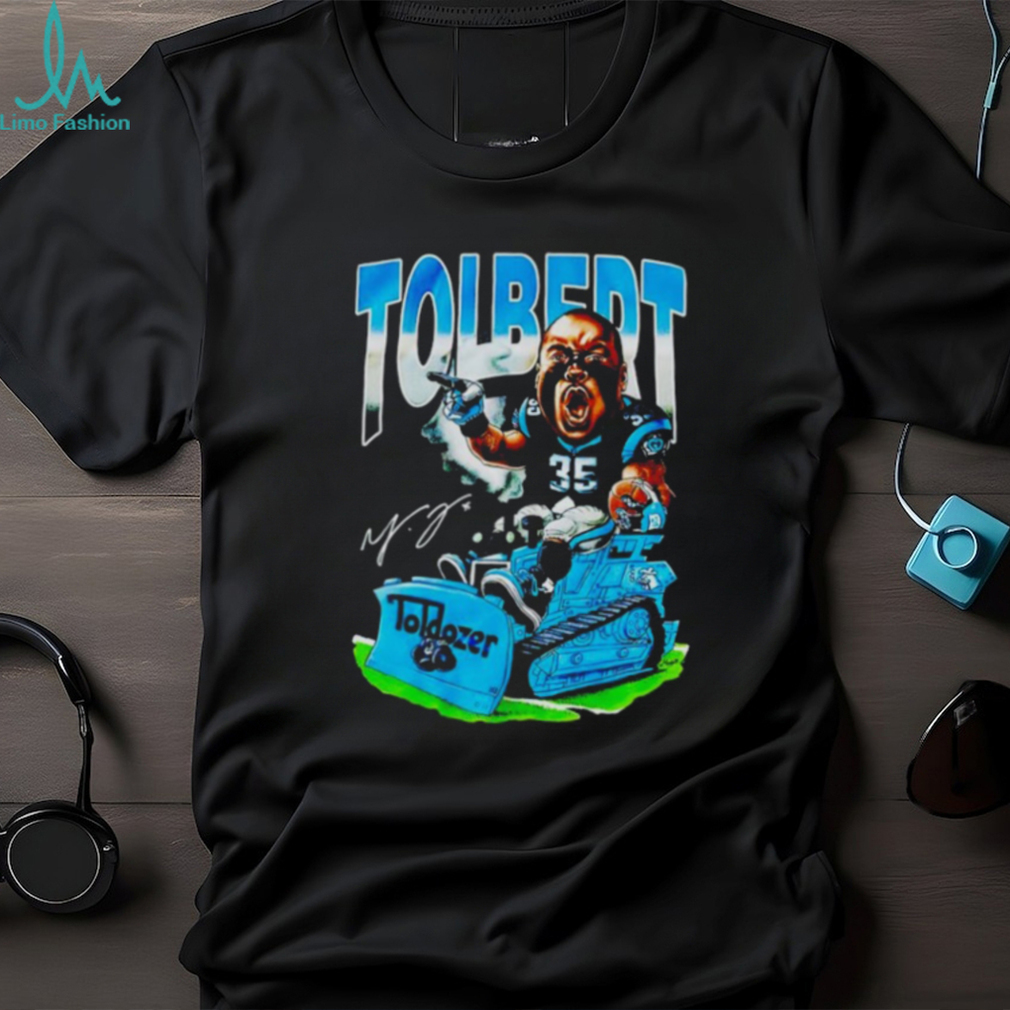 Mike Tolbert player cartoon signature shirt Mike Tolbert player cartoon signature shirt