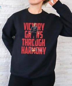 Mikel Arteta Coach Arsenal Victory grows through Harmony signature shirt