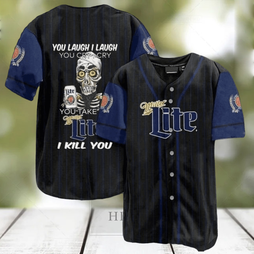 miller lite baseball tee