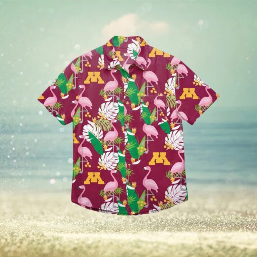 Minnesota Golden Gophers Floral Hawaiian Shirt