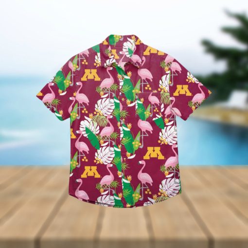 Minnesota Golden Gophers Floral Hawaiian Shirt