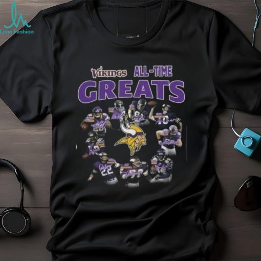 Minnesota Vikings All Time Greats Signed T Shirt