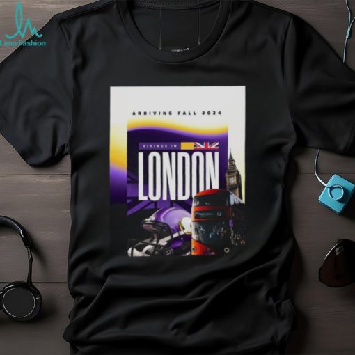 Minnesota Vikings In London Arriving Fall 2024 At Tottenham Hotspur Stadium T shirt