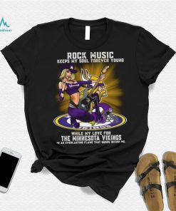 Minnesota Vikings rock music keep my soul forever young shirt