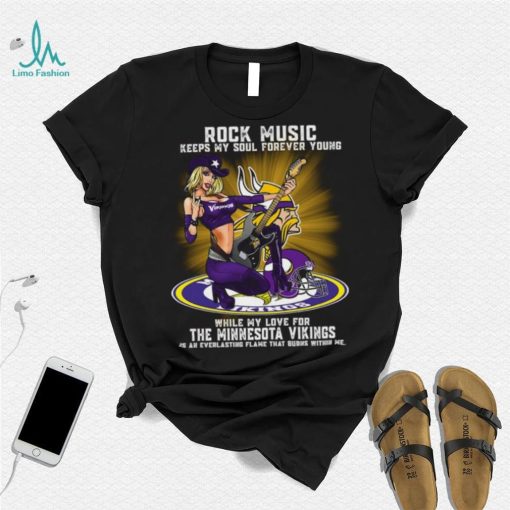 Minnesota Vikings rock music keep my soul forever young shirt