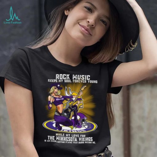 Minnesota Vikings rock music keep my soul forever young shirt
