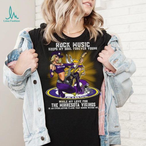 Minnesota Vikings rock music keep my soul forever young shirt