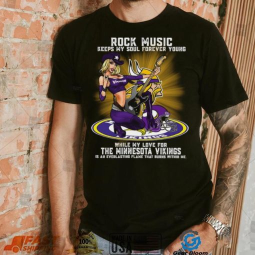 Minnesota Vikings rock music keep my soul forever young shirt