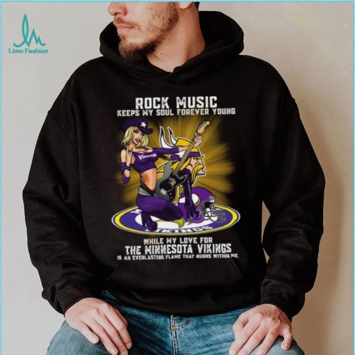 Minnesota Vikings rock music keep my soul forever young shirt