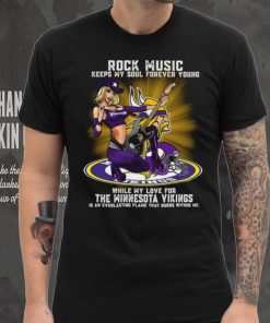 Minnesota Vikings rock music keep my soul forever young shirt