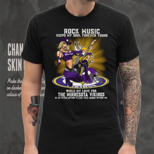 Minnesota Vikings rock music keep my soul forever young shirt