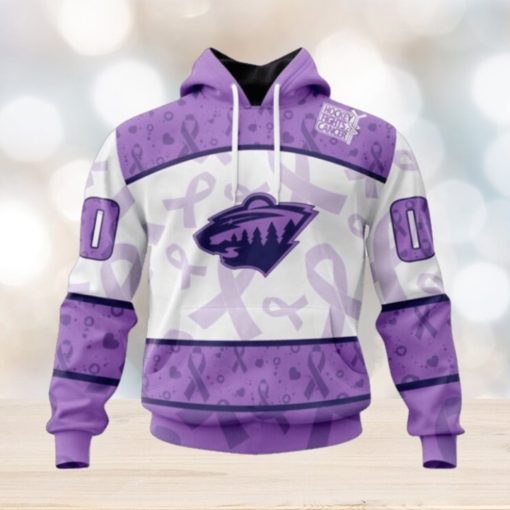 Minnesota Wild Hoodie Special Lavender – Fight Cancer Hoodie