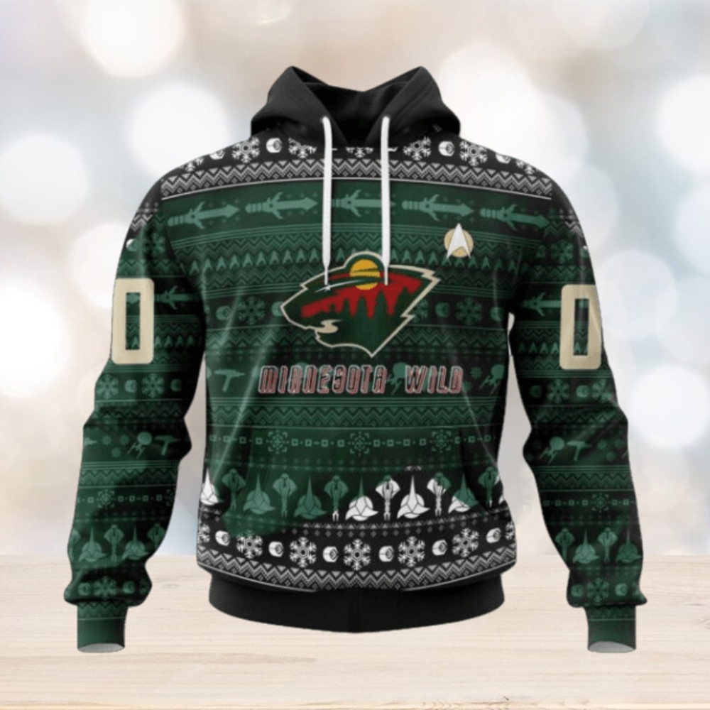 Minnesota Wild Hoodie Special Star Trek Design Hoodie Minnesota Wild Hoodie Special Star Trek Design Hoodie