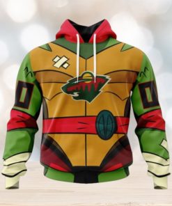 Minnesota Wild Hoodie Special Teenage Mutant Ninja Turtles Design Hoodie
