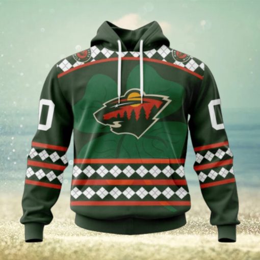 Minnesota Wild Hoodie Specialized Unisex Kits Hockey Celebrate St Patrick’s Day Hoodie