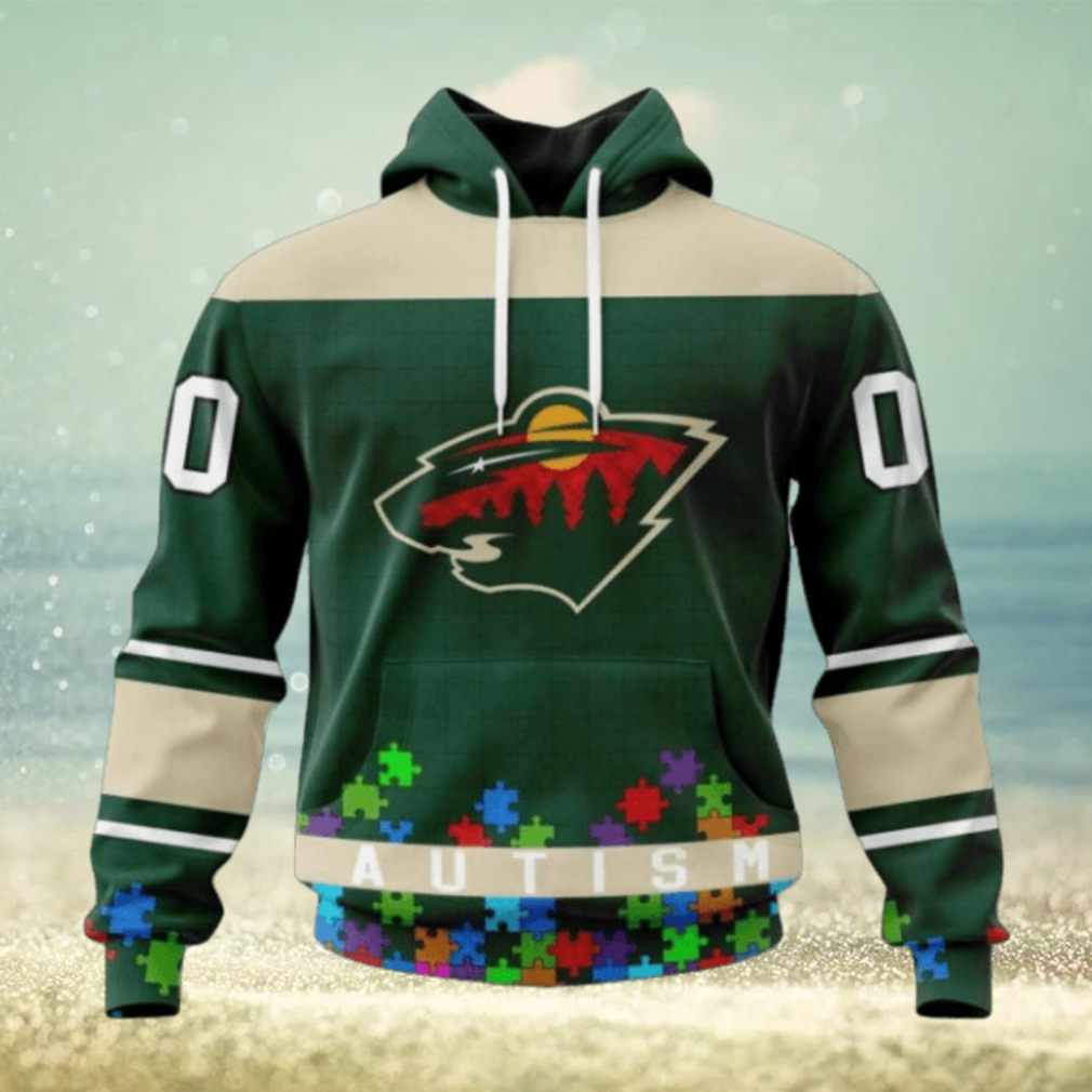 Minnesota Wild Hoodie Specialized Unisex Kits Hockey Fights Against Autism Hoodie Minnesota Wild Hoodie Specialized Unisex Kits Hockey Fights Against Autism Hoodie