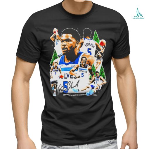 Minnesota timberwolves anthony edwards moment signature shirt