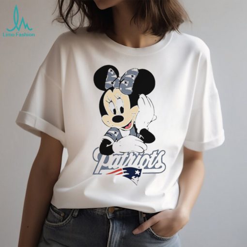 Minnie Mouse cartoon NFL New England Patriots football logo shirt