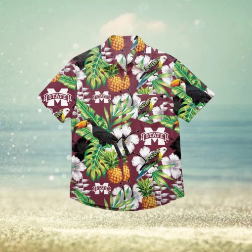 Mississippi State Bulldogs Floral Hawaiian Shirt