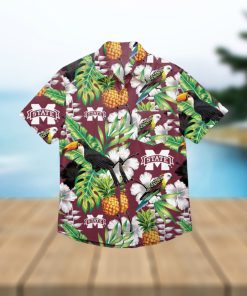 Mississippi State Bulldogs Floral Hawaiian Shirt