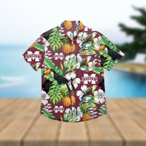 Mississippi State Bulldogs Floral Hawaiian Shirt