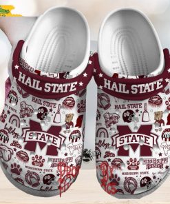 Mississippi State Bulldogs Hail State Crocs Slippers